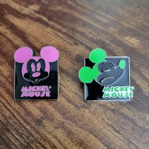 Disney Pins - Mickey Mouse Neon Emotion Bundle